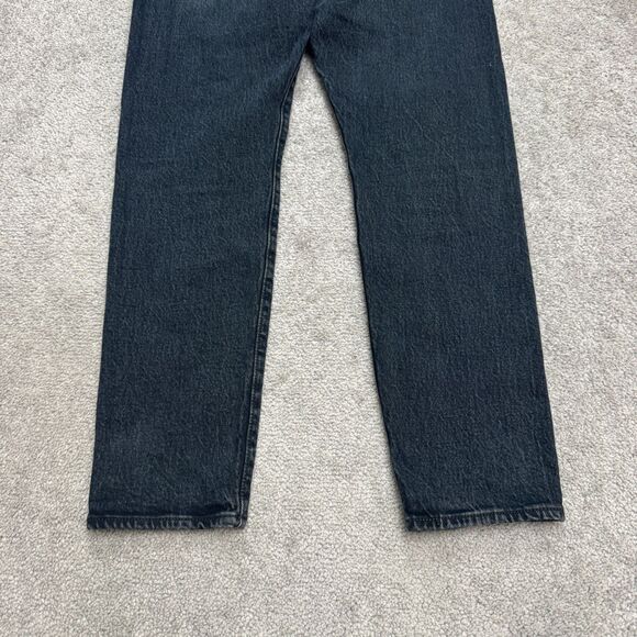 Levi's Wedgie Icon Button Fly Ankle Denim Jeans Women 27 Black High Rise Stretch - Picture 4 of 16